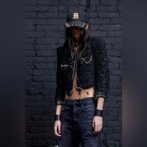 R13 Square Shoulder Tweed Jacket. brand new $1895
Size small.